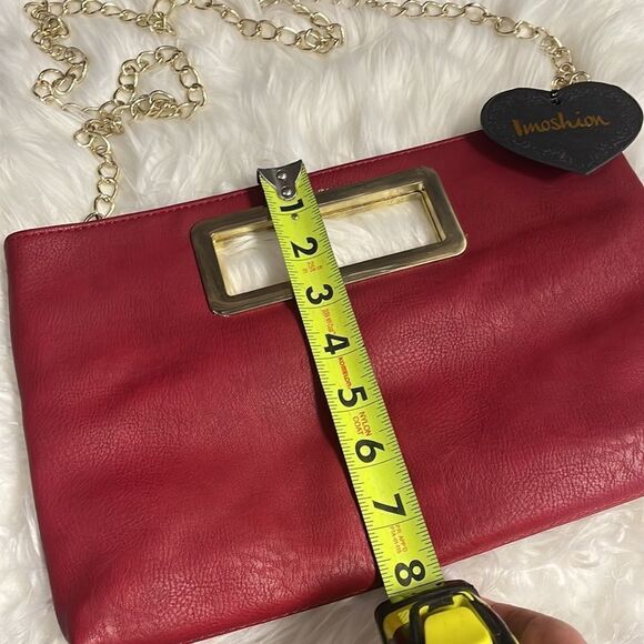 NWT Imoshion Women’s PU Leather Vegan Red Fashion Purse - Picture 4 of 11